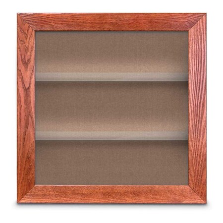 United Visual Products Outdoor Enclosed Combo Board, 42"x32", Gold Frame/Blue & Cinnabar UVCB4232ODG-BLUE-CINNABA